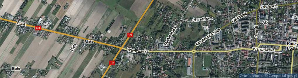 Zdjęcie satelitarne Poziomkowa ul.